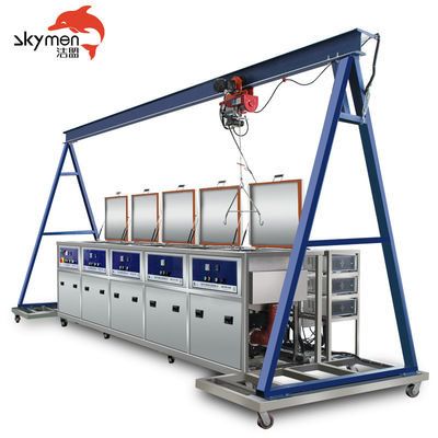 KWALITEIT  4 Station Ultrasonic Cleaning System for Safety Value Components With Gantry FABRIEK
