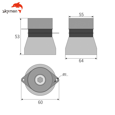 Piezoelectric Ultrasone de Omvormersonde 50W 60W 100W 120W van 25KHZ 40KHZ