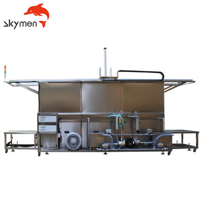 Lifting Function Dual Tank Ultrasonic Cleaning Line with 77 Liter Capacity and 40KHz Frequency