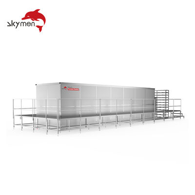 Ultrasone reinigingsmachine met grote capaciteit voor industriële warmtewisselaars, buisbundels en zware onderdelen