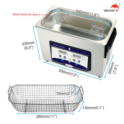 180W 1,19 Gallons Ultrasoon Schoonmakend Materiaal 4.5L
