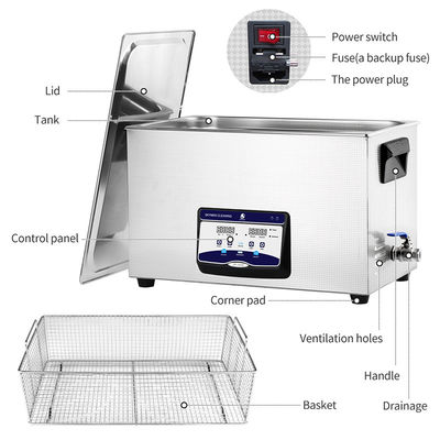 480Watt SGS Roestvrij staal Ultrasone Reinigingsmachine voor Zegeldelen