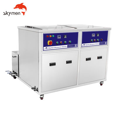 Ultrasone onderdelenwasmachine met dubbele tank, filtratie en sproeireiniging